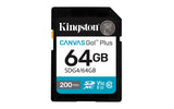 KINGSTON Digital Media Kingston Technology Canvas Go! Plus 64GB SDXC Canvas Go Plus Gen4 200MB/s C10 UHS-I U3 V30 - SDG4/64GB