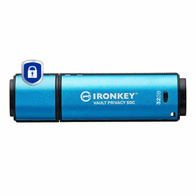 KINGSTON Kingston Technology IronKey 32GB USB-C Vault Privacy 50C AES-256 Encrypted, FIPS 197 - IKVP50C/32GB
