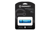 KINGSTON Kingston Technology IronKey 64GB USB-C Vault Privacy 50C AES-256 Encrypted, FIPS 197 - IKVP50C/64GB