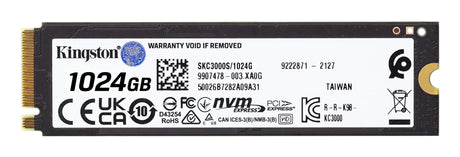 KINGSTON Solid State Drive Kingston Technology 1024G KC3000 M.2 2280 NVMe SSD - SKC3000S/1024G