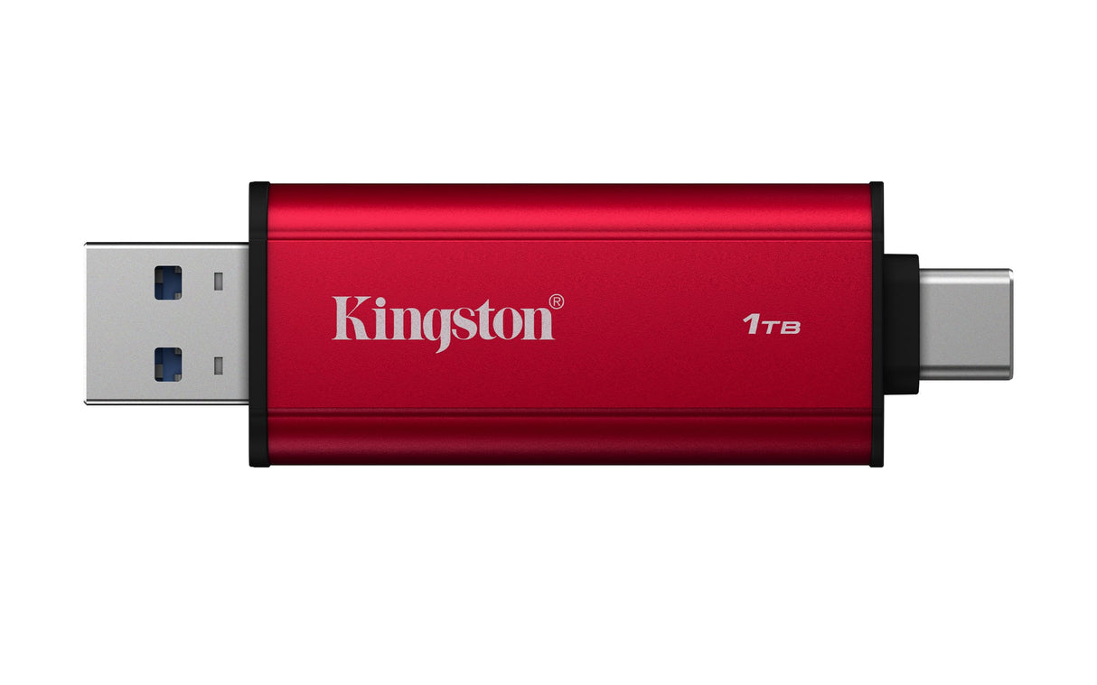 KINGSTON Solid State Drive Kingston Technology 1TB Dual USB-A/C Portable SSD, Up to 1050MB/s USB 3.2 Gen 2 - SPSD/1TB