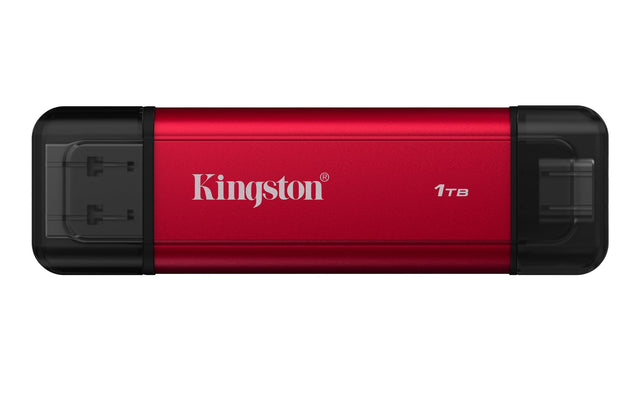 KINGSTON Solid State Drive Kingston Technology 1TB Dual USB-A/C Portable SSD, Up to 1050MB/s USB 3.2 Gen 2 - SPSD/1TB
