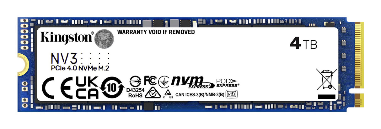 KINGSTON Solid State Drive Kingston Technology 4000G NV3 M.2 2280 NVMe SSD - SNV3S/4000G