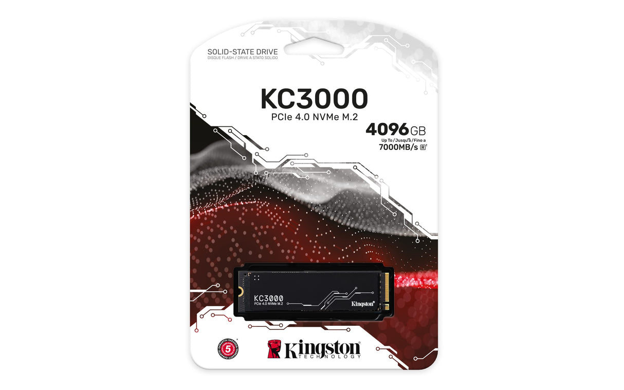 KINGSTON Solid State Drive Kingston Technology 4096G KC3000 M.2 2280 NVMe SSD - SKC3000D/4096G