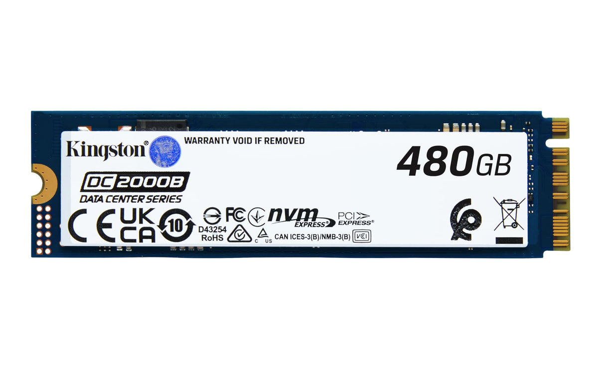 KINGSTON Solid State Drive Kingston Technology 480G DC2000B PCIe 4.0 M.2 2280 Enterprise SSD - SEDC2000BM8/480G