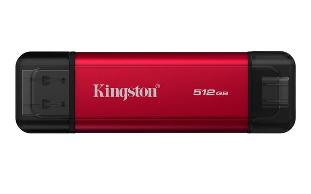 KINGSTON Solid State Drive Kingston Technology 512GB Dual USB-A/C Portable SSD, Up to 1050MB/s USB 3.2 Gen 2 - SPSD/512GB