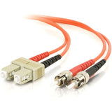 LEGRAND C2G-1m SC-ST 62.5/125 OM1 Duplex Multimode PVC Fiber Optic Cable - Orange - Fiber Optic for Network Device - SC Male - ST Male - 62.5/125 - Duplex Multimode - OM1 - 1m - Orange - 09128