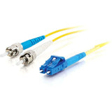 LEGRAND C2G-2m LC-ST 9/125 OS1 Simplex Singlemode PVC Fiber Optic Cable - Yellow - 2m LC-ST 9/125 Simplex Single Mode OS2 Fiber Cable - Yellow - 6ft - 37114