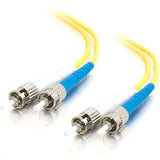 LEGRAND C2G 2m ST-ST 9/125 OS1 Duplex Singlemode PVC Fiber Optic Cable - Yellow - 2m ST-ST 9/125 Duplex Single Mode OS2 Fiber Cable - Yellow - 6ft - 08353