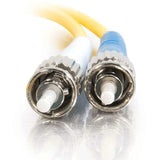 LEGRAND C2G 2m ST-ST 9/125 OS1 Duplex Singlemode PVC Fiber Optic Cable - Yellow - 2m ST-ST 9/125 Duplex Single Mode OS2 Fiber Cable - Yellow - 6ft - 08353