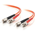 LEGRAND C2G-5m ST-ST 62.5/125 OM1 Duplex Multimode PVC Fiber Optic Cable - Orange - Fiber Optic for Network Device - ST Male - ST Male - 62.5/125 - Duplex Multimode - OM1 - 5m - Orange - 05579