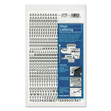 LEGRAND LEGRAND Press-On Vinyl Self-Adhesive Numbers and Uppercase Letters, 0.25" Tall, Black Characters, 61 - 01000