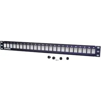 Ortronics TechChoice Patch Panel Kit 24 Port - 24 Port(s) - 1U High - Black - Rack-mountable - SPKSU24 LEGRAND