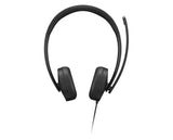 LENOVO Lenovo 4XD1P83425 headphones/headset Wired Head-band Calls/Music USB Type-A Black - 4XD1P83425