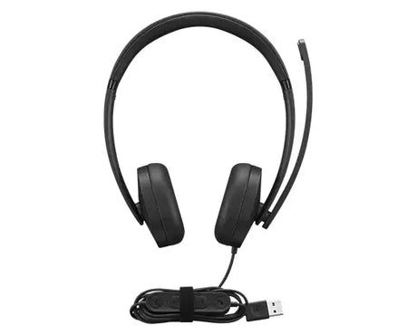 LENOVO Lenovo 4XD1P83425 headphones/headset Wired Head-band Calls/Music USB Type-A Black - 4XD1P83425