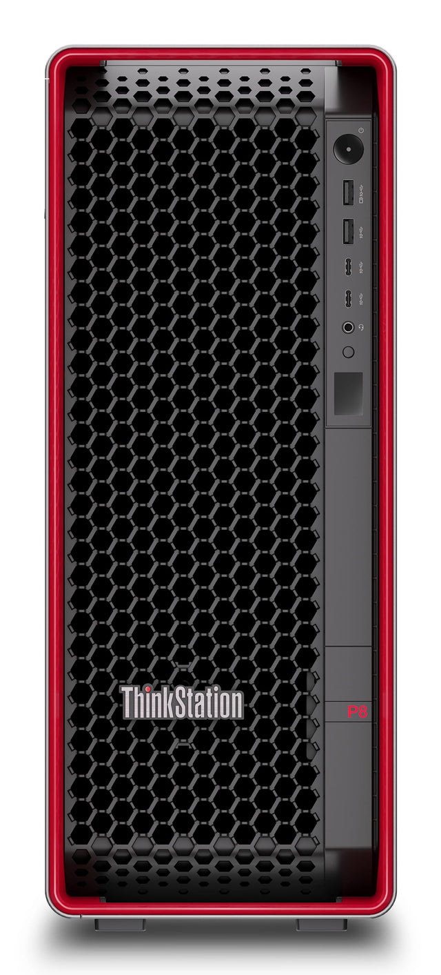 LENOVO Lenovo ThinkStation P8 AMD Ryzen Threadripper PRO 7945WX 64 GB DDR5-SDRAM 2 TB SSD NVIDIA T1000 Windows 11 Pro Tower Workstation Black - 30HH002XUS