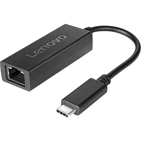 LENOVO Networking and Video Conferencing Lenovo USB-C to Ethernet Adapter - RJ-45/USB Network Cable for Notebook - First End: 1 x RJ-45 Netwo - 4X90S91831