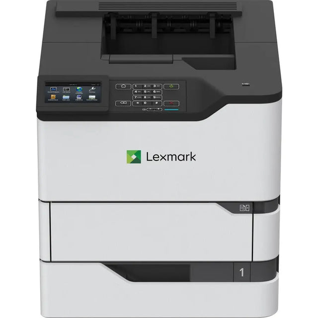 LEXMARK Lexmark MS820e MS822de Desktop Laser Printer - Monochrome - 55 ppm Mono - 1200 x 1200 dpi Print - Automatic Duplex Print - 650 Sheets Input - Ethernet - 250000 Pages Duty Cycle - 50G0110