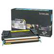 LEXMARK LEXMARK  Return Program High-Yield Toner, 10,000 Page-Yield, Yellow - C748H1YG