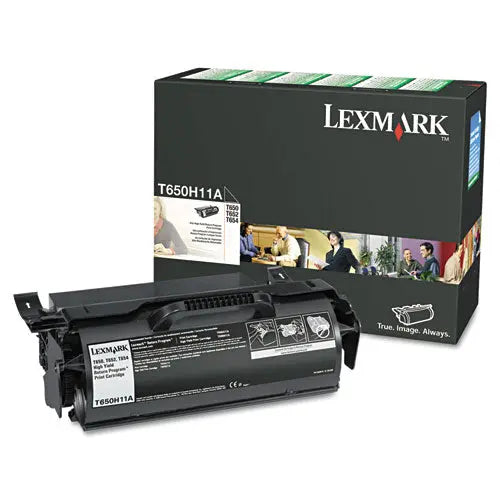 LEXMARK LEXMARK  Return Program High-Yield Toner, 25,000 Page-Yield, Black - T650H11A