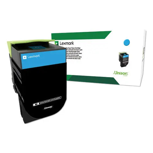 LEXMARK LEXMARK  Return Program High-Yield Toner, 3,000 Page-Yield, Cyan - 80C1HC0