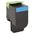 LEXMARK LEXMARK  Return Program Toner, 4,000 Page-Yield, Cyan - 80C1XC0