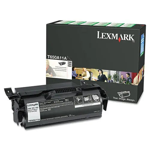 LEXMARK LEXMARK  Return Program Toner, 7,000 Page-Yield, Black - T650A11A
