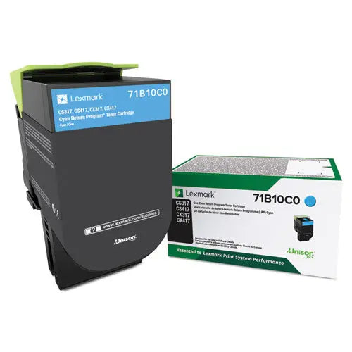 LEXMARK LEXMARK  Unison Toner, 2,300 Page-Yield, Cyan - 71B10C0