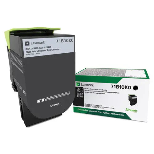 LEXMARK LEXMARK  Unison Toner, 3,000 Page-Yield, Black - 71B10K0