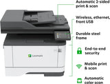 LEXMARK Printers/Laser Printers/Monochrome Multifunction Lexmark MX431adw Multifunction Monochrome Laser Printer 29S0500