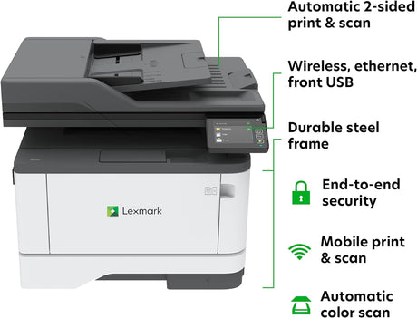 LEXMARK Printers/Laser Printers/Monochrome Multifunction Lexmark MX431adw Multifunction Monochrome Laser Printer 29S0500