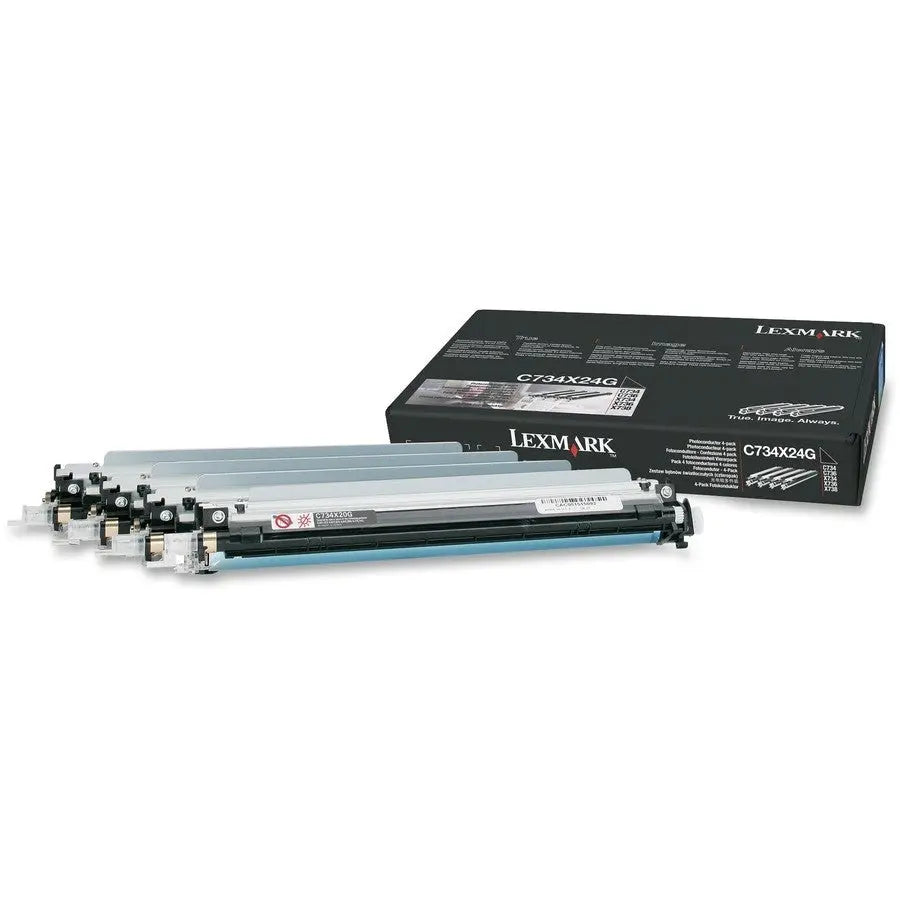 LEXMARK Printers/Printer Accessories Lexmark C/X73x, 74x Photoconductor Kit 4-Pack C734X24G