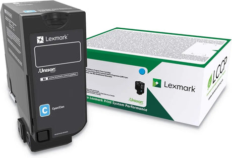 LEXMARK Printers/Printer Accessories Lexmark Original Toner Cartridge - Cyan - Laser - High Yield - 12000 Pages - 1 Each - 74C0HCG