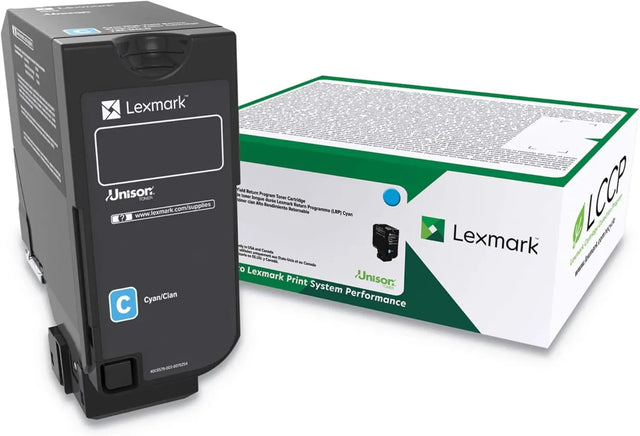 LEXMARK Printers/Printer Accessories Lexmark Original Toner Cartridge - Cyan - Laser - High Yield - 12000 Pages - 1 Each - 74C0HCG