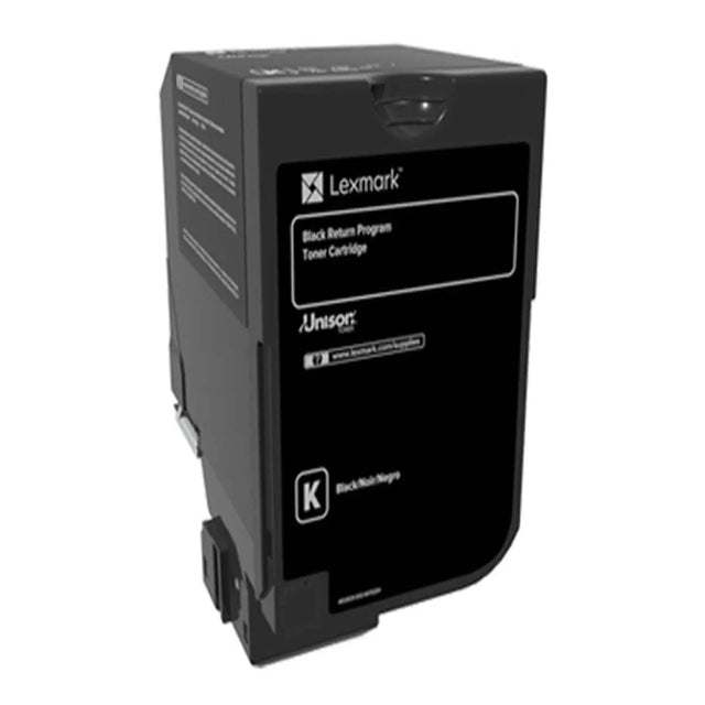 LEXMARK Printers/Printer Ink and Toners Lexmark Black Toner Cartridge Return Program, TAA Compliant - 74C00KG