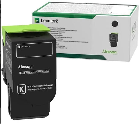 LEXMARK Printers/Printer Ink and Toners Lexmark Black Toner Cartridge Return Program Yield 1,000 Pages - 80C00KG