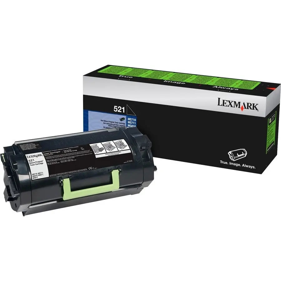 LEXMARK Printers/Printer Ink and Toners Lexmark Black Toner Cartridge Return Program Yield 6,000 Pages 52D1000
