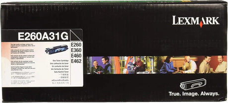 LEXMARK Printers/Printer Ink and Toners Lexmark Black Toner Cartridge Yield 3,500 Pages - E260A31G