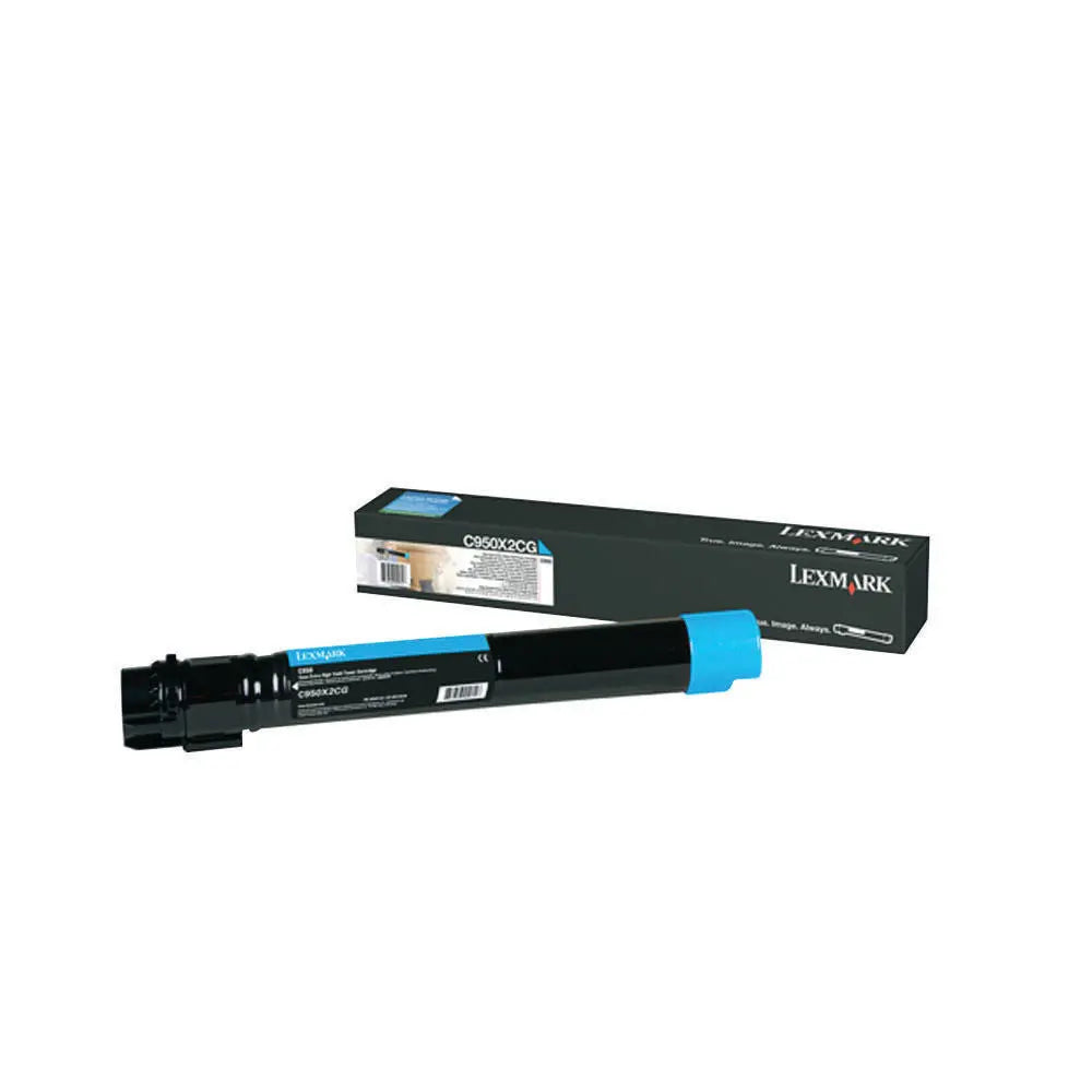 LEXMARK Printers/Printer Ink and Toners Lexmark C/X950, X952, X954 Cyan Toner Cartridge - C950X2CG