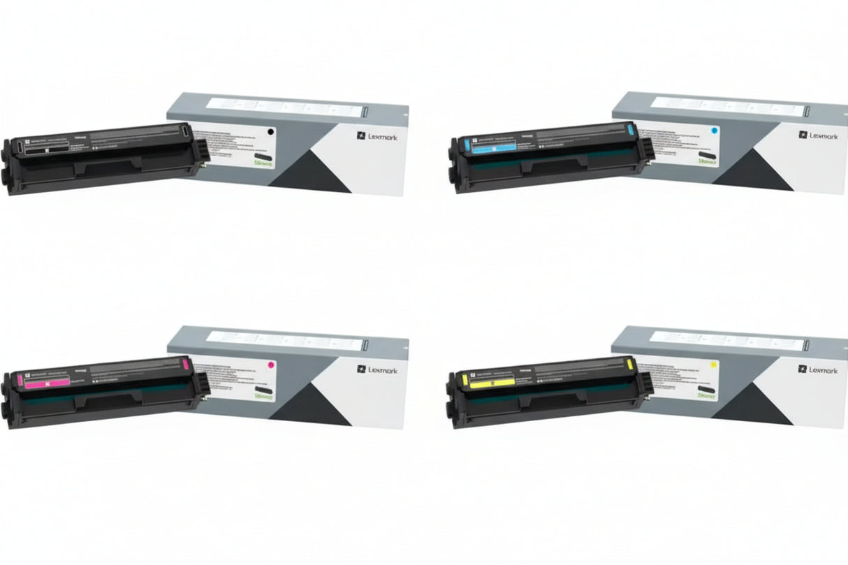 Lexmark C320010, C320020, C320030, C320040 CMYK 4-Color Toner Cartridge Set for C3224, MC3224, BND02219 LEXMARK