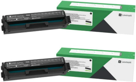 LEXMARK Printers/Printer Ink and Toners Lexmark C3210K0 Black Return Program Toner Cartridge 2-Pack