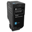 LEXMARK Printers/Printer Ink and Toners Lexmark CS720, CS/CX725 Cyan Toner Cartridge Return Program Yield 7,000 Pages 74C1SC0