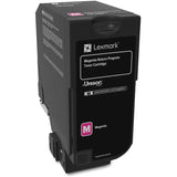 LEXMARK Printers/Printer Ink and Toners Lexmark CS720, CS/CX725 Magenta Toner Cartridge Return Program Yield 3,000 Pages 74C10M0