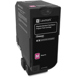 LEXMARK Printers/Printer Ink and Toners Lexmark CS720, CS/CX725 Magenta Toner Cartridge Return Program Yield 7,000 Pages 74C1SM0