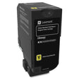 LEXMARK Printers/Printer Ink and Toners Lexmark CS720, CS/CX725 Yellow Toner Cartridge Return Program Yield 7,000 Pages 74C1SY0