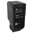 LEXMARK Printers/Printer Ink and Toners Lexmark CS725 Magenta Toner Cartridge Return Program Yield 12,000 Pages 74C1HM0