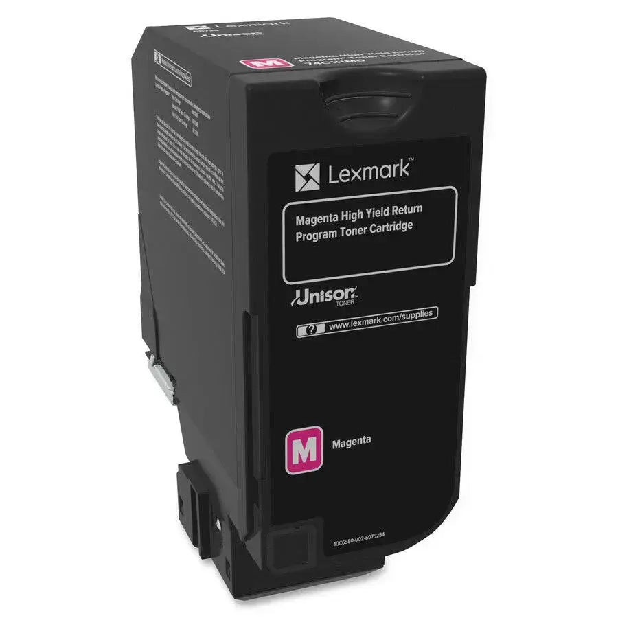 LEXMARK Printers/Printer Ink and Toners Lexmark CS725 Magenta Toner Cartridge Return Program Yield 12,000 Pages 74C1HM0