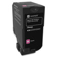 LEXMARK Printers/Printer Ink and Toners Lexmark CX725 Magenta Toner Cartridge Return Program Yield 16,000 Pages 84C1HM0
