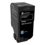 LEXMARK Printers/Printer Ink and Toners Lexmark Cyan Toner Cartridge Return Program, TAA Compliant - 74C00CG