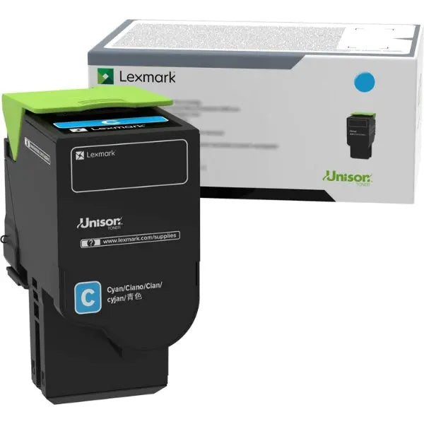 LEXMARK Printers/Printer Ink and Toners Lexmark Cyan Toner Cartridge Return Program  Yield 1,400 Pages - 78C00CG